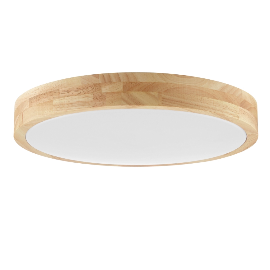Brilliant - LED-plafondlamp voor badkamer MOREEN LED/18W/230V 2700/4000/6500K Ø 34 cm IP44 rubberhout