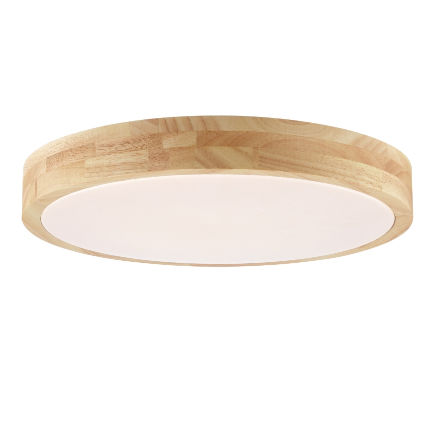 Brilliant - LED-plafondlamp voor badkamer MOREEN LED/18W/230V 2700/4000/6500K Ø 34 cm IP44 rubberhout