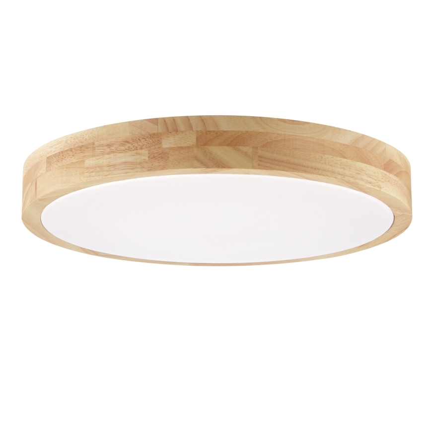 Brilliant - LED-plafondlamp voor badkamer MOREEN LED/18W/230V 2700/4000/6500K Ø 34 cm IP44 rubberhout