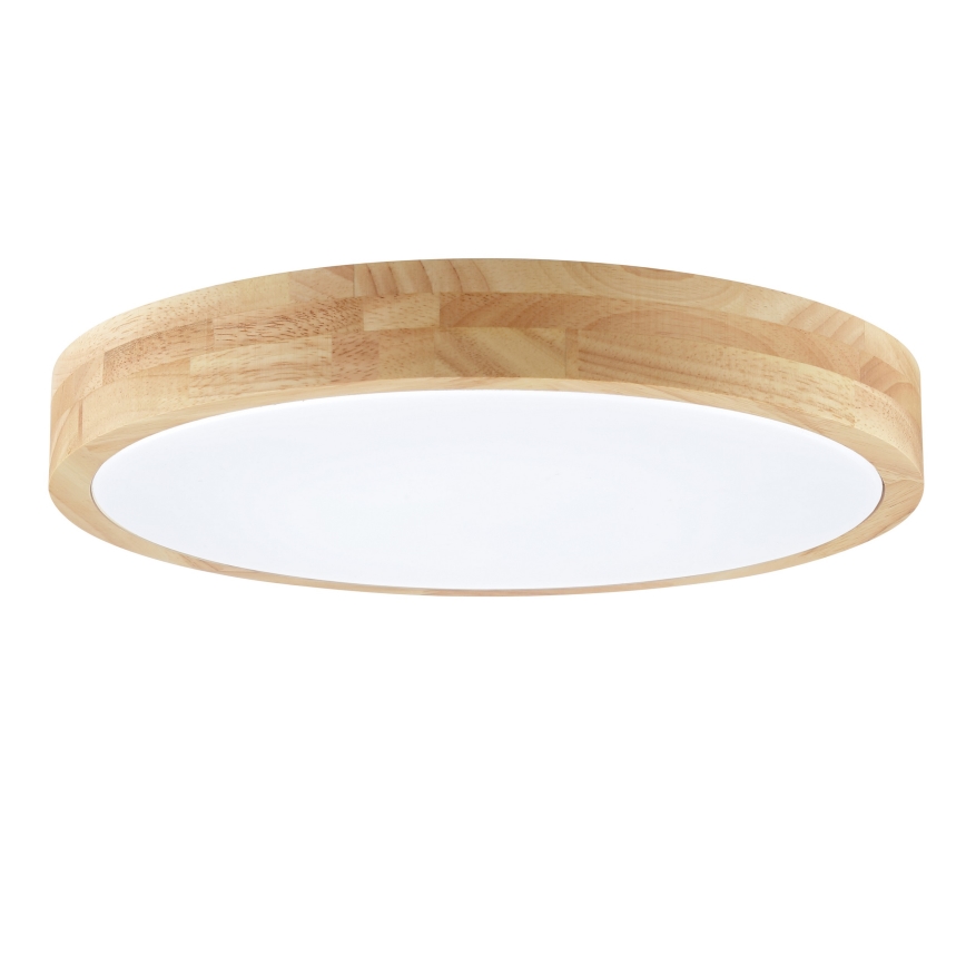 Brilliant - LED-plafondlamp voor badkamer MOREEN LED/18W/230V 2700/4000/6500K Ø 34 cm IP44 rubberhout
