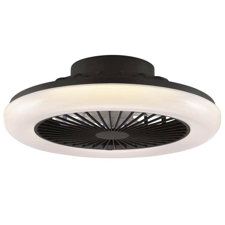 Brilliant - Plafonnier LED dimmable avec ventilateur MONTERO LED/20W/230V 2700-6500K Ø 42 cm noir + télécommande