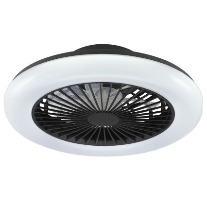 Brilliant - Plafonnier LED dimmable avec ventilateur MONTERO LED/20W/230V 2700-6500K Ø 42 cm noir + télécommande