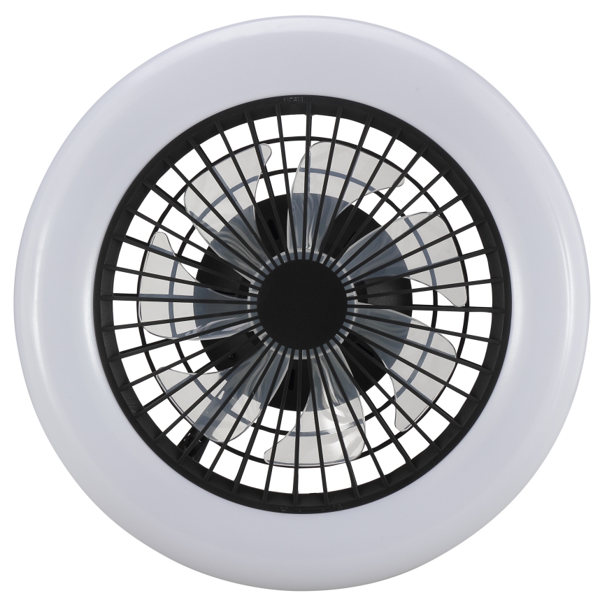Brilliant - Plafonnier LED dimmable avec ventilateur MONTERO LED/20W/230V 2700-6500K Ø 42 cm noir + télécommande