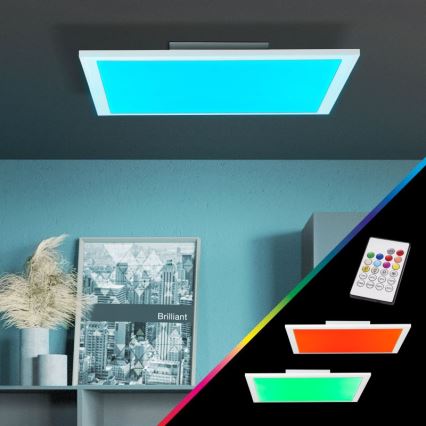 Brilliant - LED RGBW Dimbare plafondlamp ABIE LED/24W/230V 2700-6500K + afstandsbediening