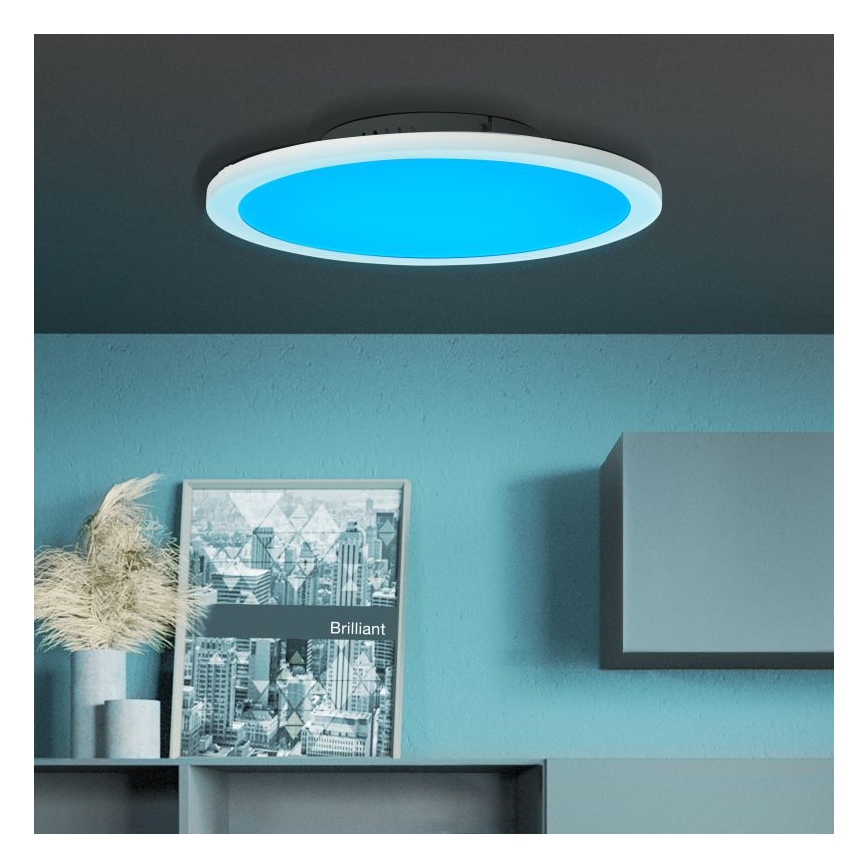 Brilliant - LED RGBW Dimbare plafondlamp ABIE LED/24W/230V 2700-6500K + afstandsbediening
