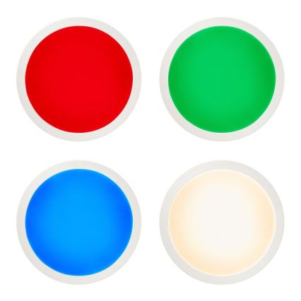 Brilliant - LED RGBW Dimbare plafondlamp ABIE LED/24W/230V 2700-6500K + afstandsbediening