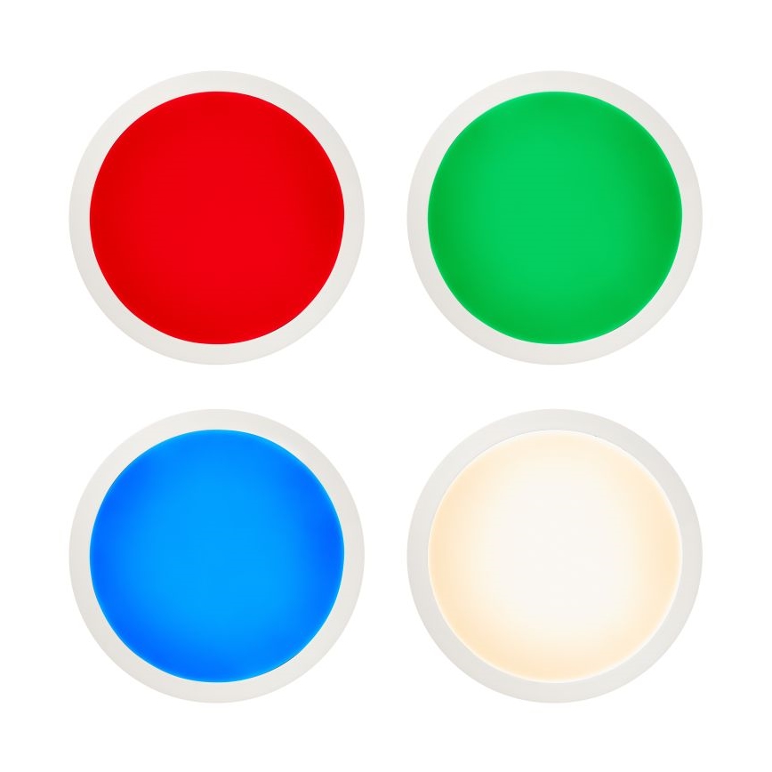 Brilliant - LED RGBW Dimbare plafondlamp ABIE LED/24W/230V 2700-6500K + afstandsbediening