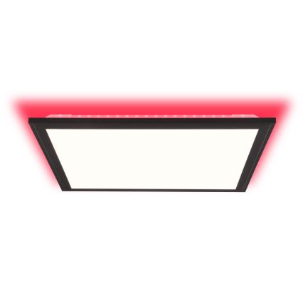 Brilliant - LED RGBW Dimbare plafondlamp ALLIE LED/24W/230V 2700-6500K zwart + afstandsbediening