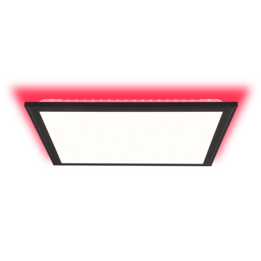 Brilliant - LED RGBW Dimbare plafondlamp ALLIE LED/24W/230V 2700-6500K zwart + afstandsbediening