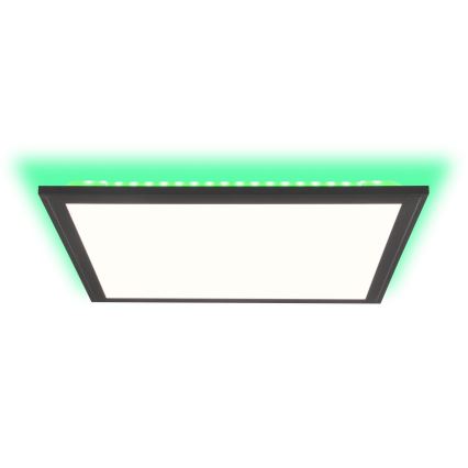 Brilliant - LED RGBW Dimbare plafondlamp ALLIE LED/24W/230V 2700-6500K zwart + afstandsbediening