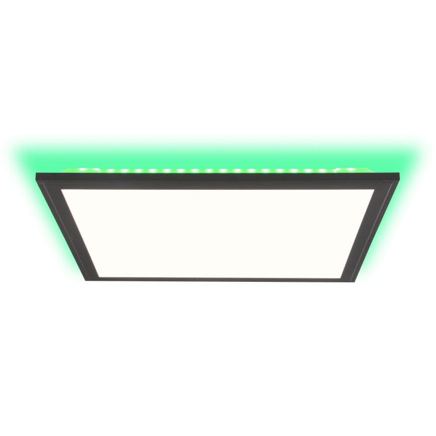 Brilliant - LED RGBW Dimbare plafondlamp ALLIE LED/24W/230V 2700-6500K zwart + afstandsbediening