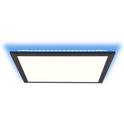 Brilliant - LED RGBW Dimbare plafondlamp ALLIE LED/24W/230V 2700-6500K zwart + afstandsbediening