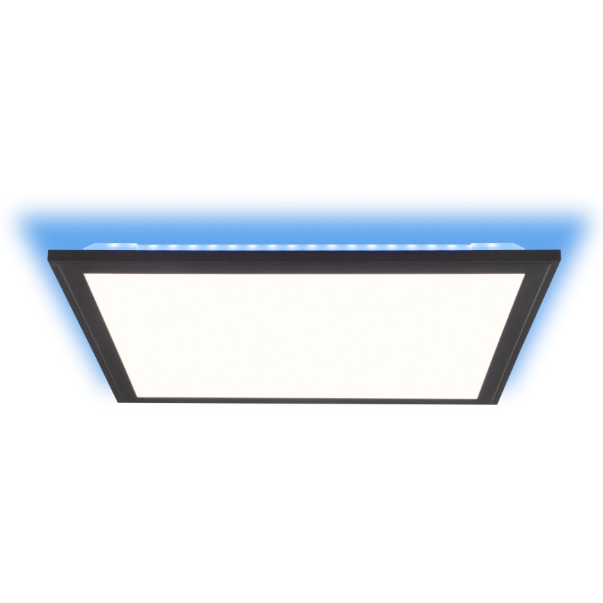 Brilliant - LED RGBW Dimbare plafondlamp ALLIE LED/24W/230V 2700-6500K zwart + afstandsbediening