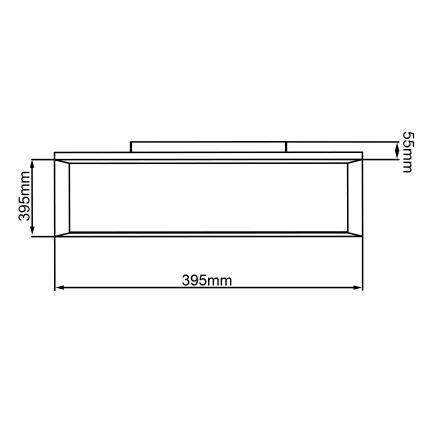 Brilliant - LED RGBW Dimbare plafondlamp ALLIE LED/24W/230V 2700-6500K + afstandsbediening