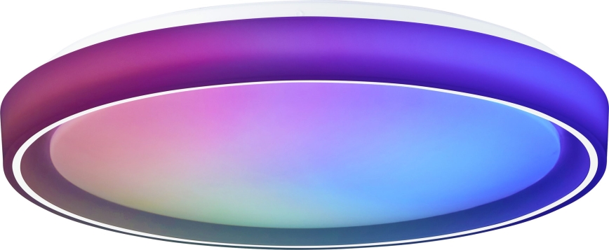 Brilliant - LED RGBW Dimbare plafondlamp FLOCO LED/34W/230V 3000-6500K diameter 49,5 cm wit + afstandsbediening