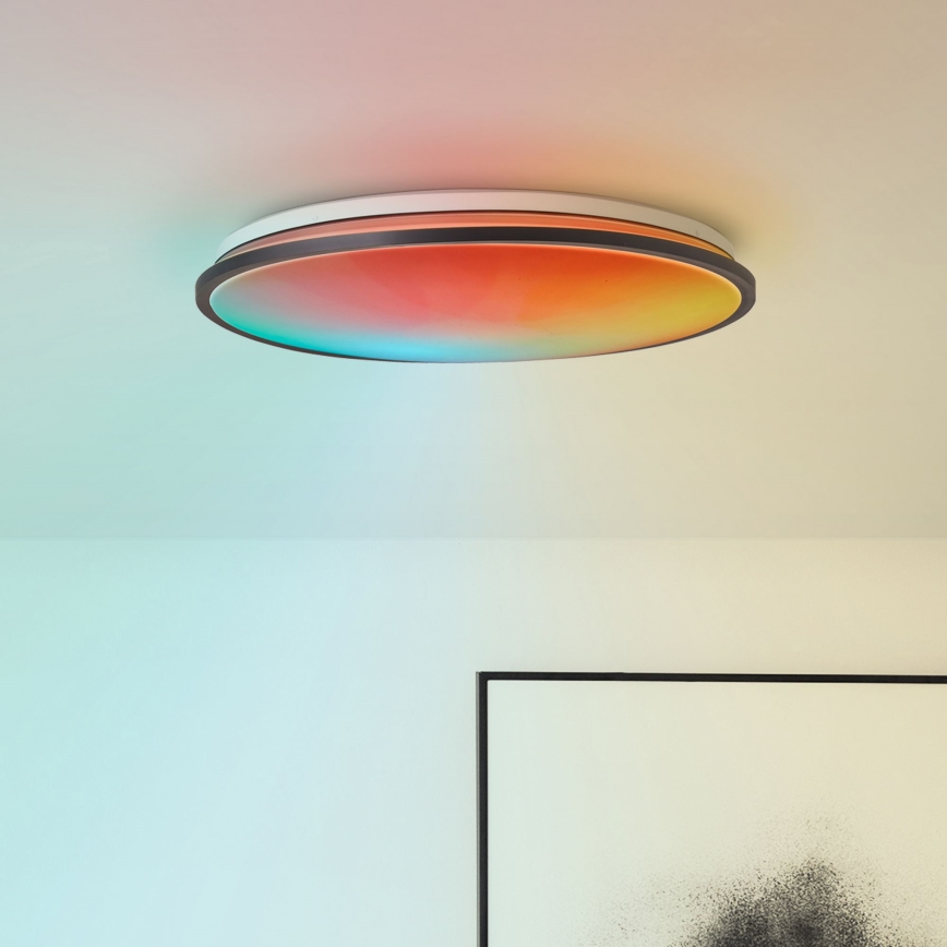 Brilliant - LED RGBW Dimbare plafondlamp HEIDA LED/30W/230V 3000-6500K + afstandsbediening
