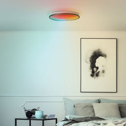 Brilliant - LED RGBW Dimbare plafondlamp HEIDA LED/30W/230V 3000-6500K + afstandsbediening