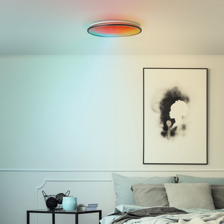 Brilliant - LED RGBW Dimbare plafondlamp HEIDA LED/30W/230V 3000-6500K + afstandsbediening