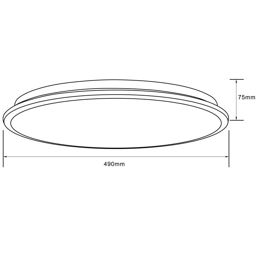 Brilliant - LED RGBW Dimbare plafondlamp HEIDA LED/30W/230V 3000-6500K + afstandsbediening