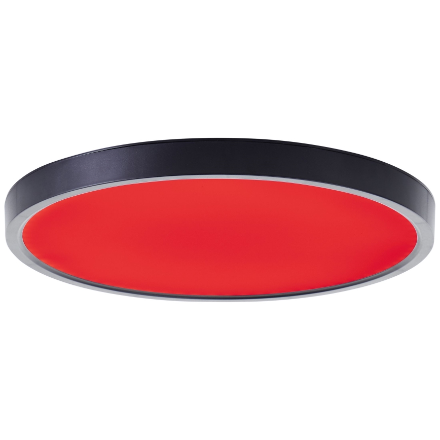 Brilliant - LED RGBW Dimbare plafondlamp LOTTI LED/16W/230V 3000K diameter 30 cm zwart Wi-Fi Tuya + afstandsbediening