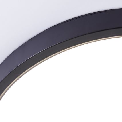Brilliant - LED RGBW Dimbare plafondlamp LOTTI LED/16W/230V 3000K diameter 30 cm zwart Wi-Fi Tuya + afstandsbediening