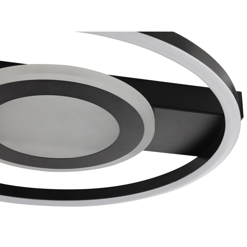 Brilliant - Dimbare LED RGBW-plafondlamp MAUREEN LED/20W/230V 3000-6500K zwart + afstandsbediening