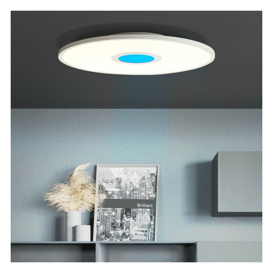 Brilliant - LED RGBW Dimbare plafondlamp ODELLA LED/24W/230V 2700-6500K + afstandsbediening