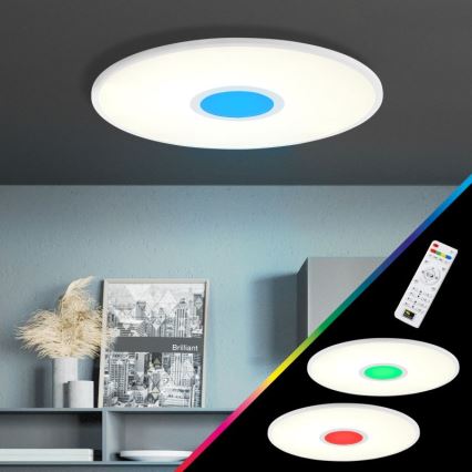 Brilliant - LED RGBW Dimbare plafondlamp ODELLA LED/24W/230V 2700-6500K + afstandsbediening