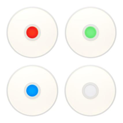 Brilliant - LED RGBW Dimbare plafondlamp ODELLA LED/24W/230V 2700-6500K + afstandsbediening