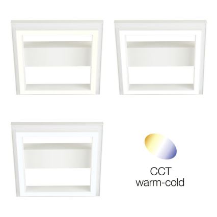 Brilliant - LED RGBW Dimbare plafondlamp PALLAS LED/18W/230V 2700-6500K + afstandsbediening