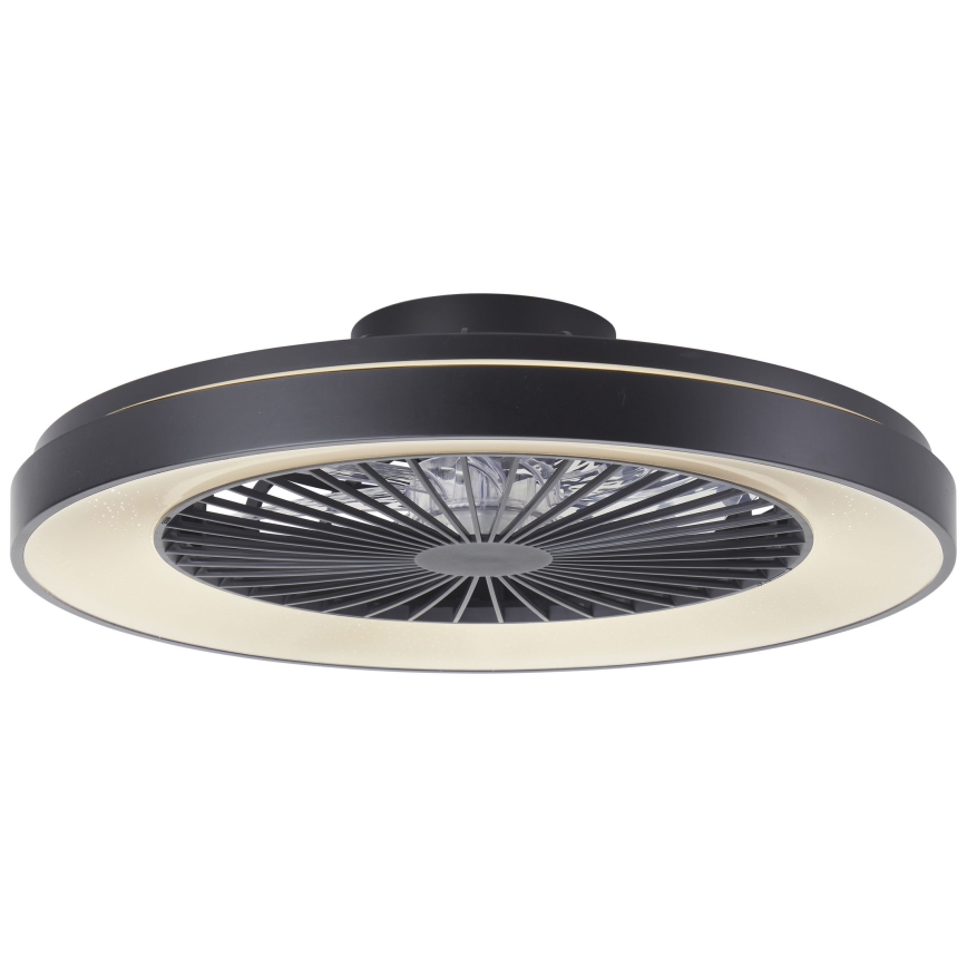 Brilliant - LED RGBW Dimbare plafondventilator MAZZARO LED/24W/230V 3000-6500K diameter 58 cm zwart + afstandsbediening