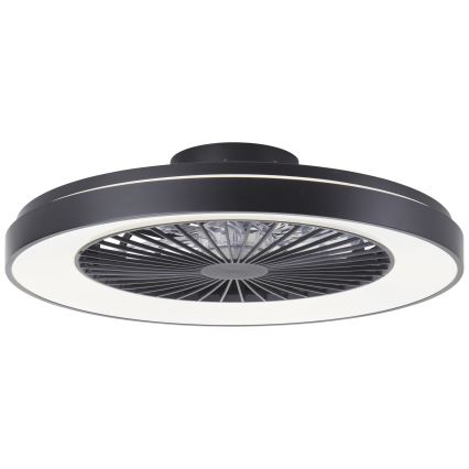 Brilliant - LED RGBW Dimbare plafondventilator MAZZARO LED/24W/230V 3000-6500K diameter 58 cm zwart + afstandsbediening