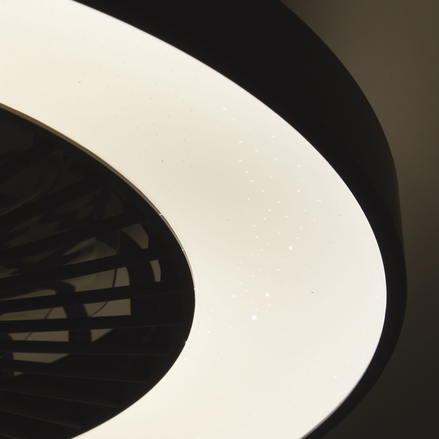 Brilliant - LED RGBW Dimbare plafondventilator MAZZARO LED/24W/230V 3000-6500K diameter 58 cm zwart + afstandsbediening