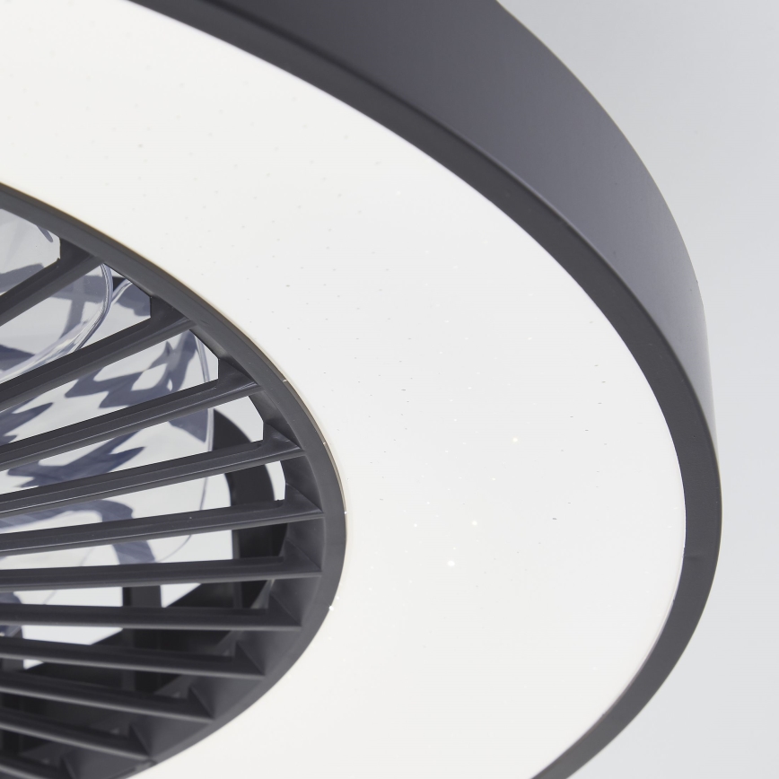 Brilliant - LED RGBW Dimbare plafondventilator MAZZARO LED/24W/230V 3000-6500K diameter 58 cm zwart + afstandsbediening