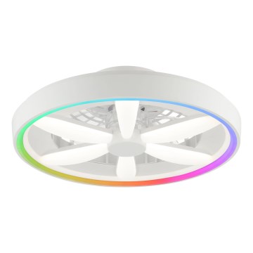 Brilliant - LED RGBW Dimbare plafondventilator met een licht GAIANO LED/48W/230V 2700-6500K wit + afstandsbediening
