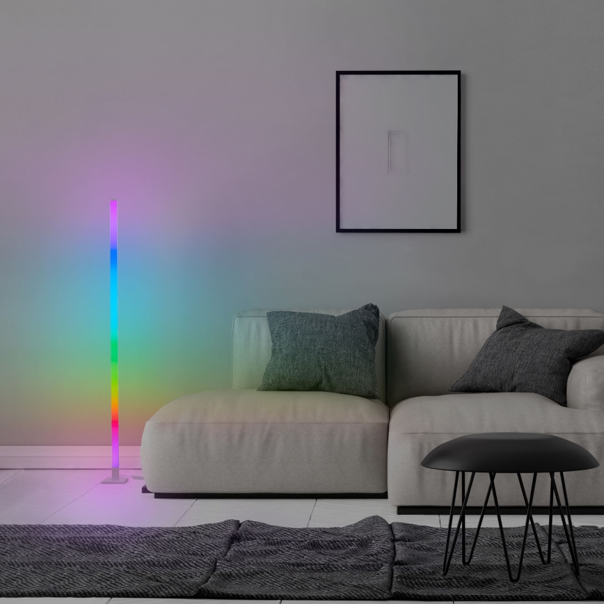 Brilliant - LED RGBW Dimbare staande lamp NEELE LED/6,5W/230V wit + afstandsbediening