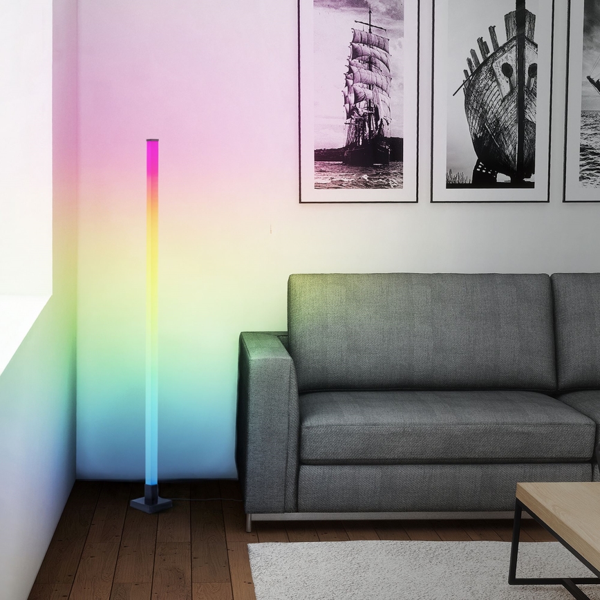 Brilliant - LED RGBW Dimbare staande lamp NEELE LED/6,5W/230V zwart + afstandsbediening