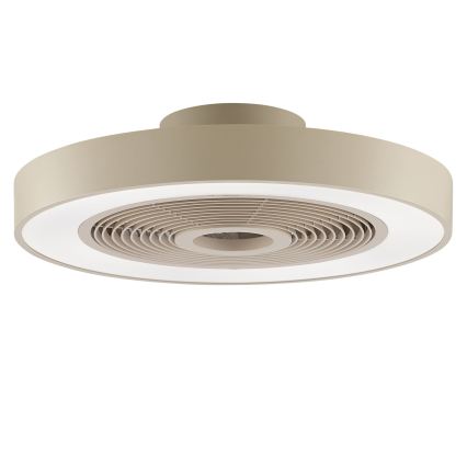 Brilliant - LED RGBW dimbare plafondlamp met ventilator CATANIA LED/37W/230V 2700-6500K Ø 48,6 cm beige + afstandsbediening
