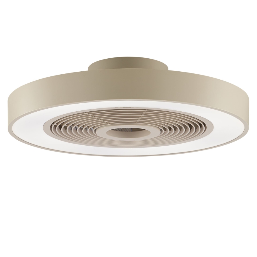 Brilliant - LED RGBW dimbare plafondlamp met ventilator CATANIA LED/37W/230V 2700-6500K Ø 48,6 cm beige + afstandsbediening