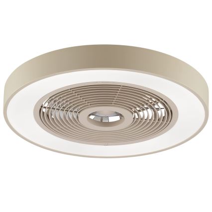 Brilliant - LED RGBW dimbare plafondlamp met ventilator CATANIA LED/37W/230V 2700-6500K Ø 48,6 cm beige + afstandsbediening