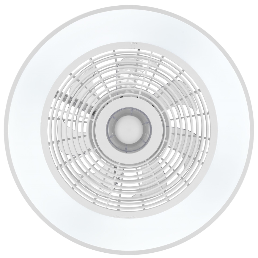 Brilliant - LED RGBW dimbare plafondlamp met ventilator CATANIA LED/37W/230V 2700-6500K pr. 48,6 cm wit + afstandsbediening