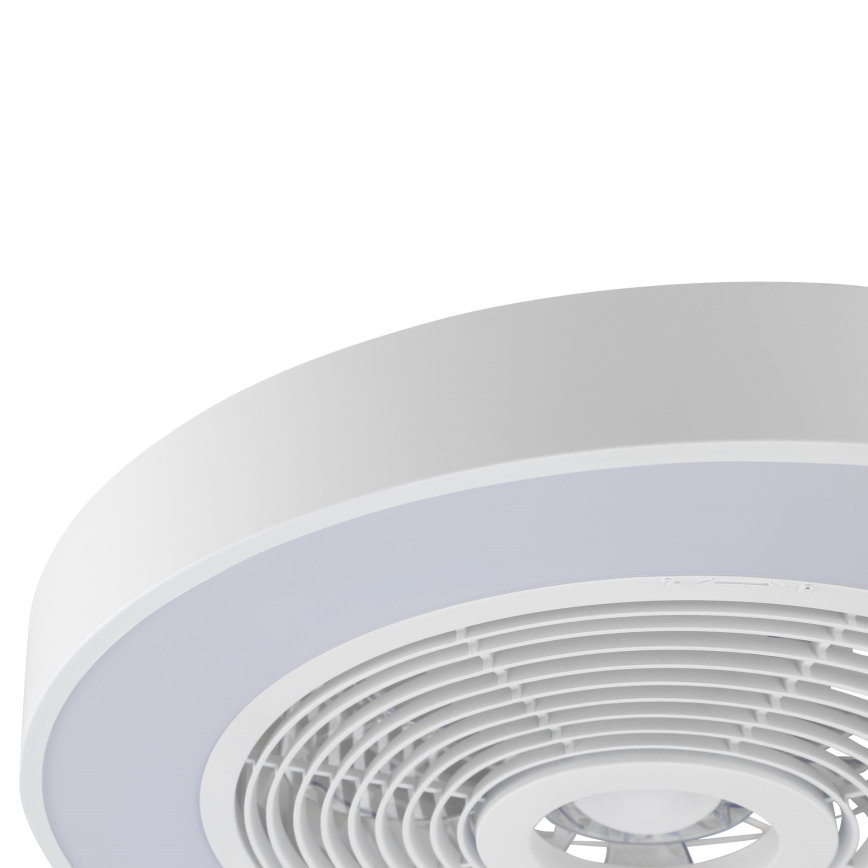 Brilliant - LED RGBW dimbare plafondlamp met ventilator CATANIA LED/37W/230V 2700-6500K pr. 48,6 cm wit + afstandsbediening