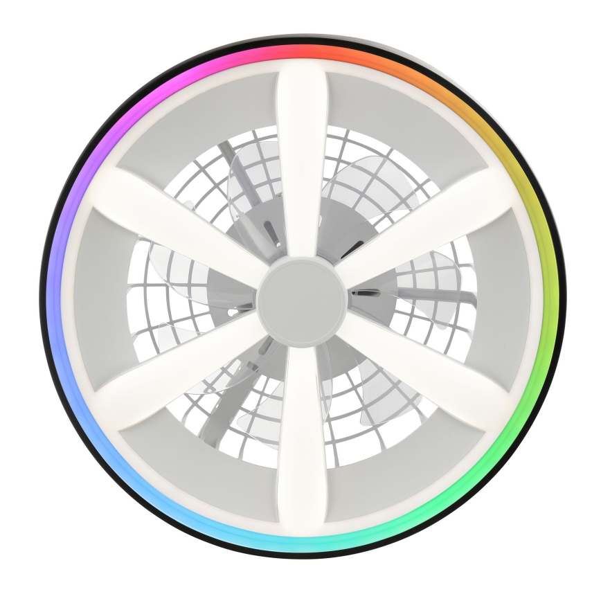 Brilliant - LED RGBW dimbare plafondventilator met licht GAIANO LED/48W/230V 2700-6500K zwart + afstandsbediening