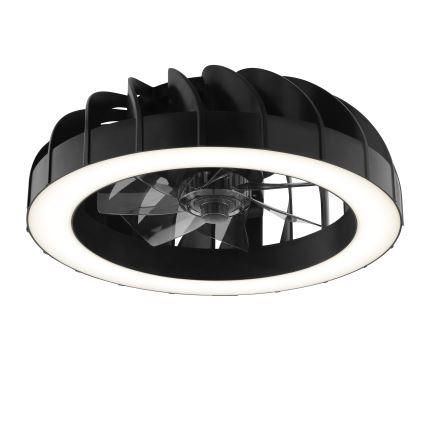 Brilliant - LED RGBW dimbare plafondventilator met licht FANORA LED/30W/230V 2700-6500K Ø 46 cm zwart + afstandsbediening