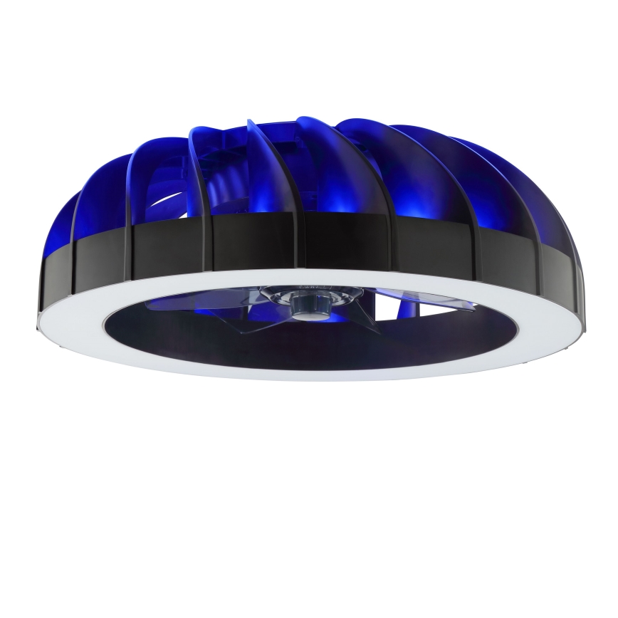 Brilliant - LED RGBW dimbare plafondventilator met licht FANORA LED/30W/230V 2700-6500K Ø 46 cm zwart + afstandsbediening