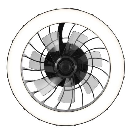 Brilliant - LED RGBW dimbare plafondventilator met licht FANORA LED/30W/230V 2700-6500K Ø 46 cm zwart + afstandsbediening