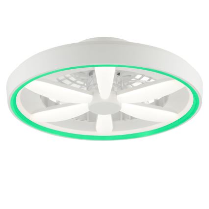 Brilliant - LED RGBW Dimbare plafondventilator met een licht GAIANO LED/48W/230V 2700-6500K wit + afstandsbediening