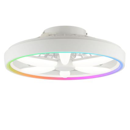 Brilliant - LED RGBW Dimbare plafondventilator met een licht GAIANO LED/48W/230V 2700-6500K wit + afstandsbediening