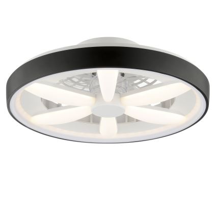 Brilliant - LED RGBW Dimbare plafondventilator met een licht GAIANO LED/48W/230V 2700-6500K zwart + afstandsbediening