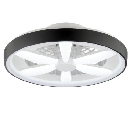 Brilliant - LED RGBW Dimbare plafondventilator met een licht GAIANO LED/48W/230V 2700-6500K zwart + afstandsbediening